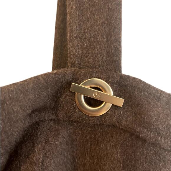 Cult Gaia X GAP Square Neckline Wool Mini Dress Brown Size 8 - Picture 7 of 13